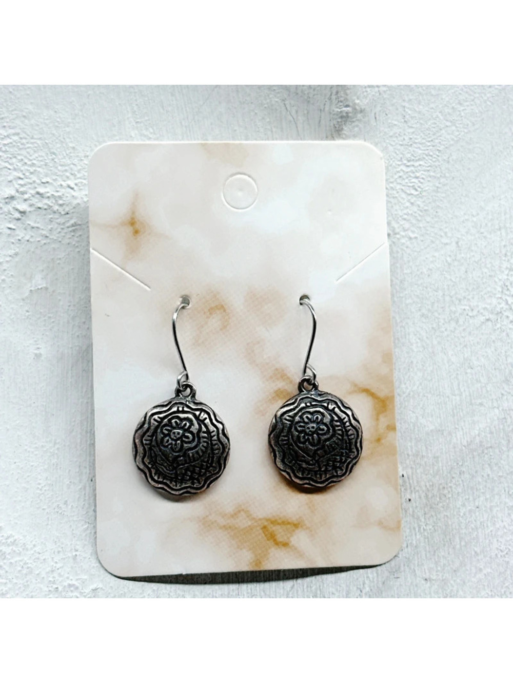 5445gc. Chico’s Bronze Filigree Earrings